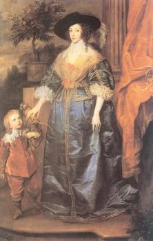 安東尼 凡 戴尅 Henrietta Maria and the Dwarf Sir Jeffrey Hudson
